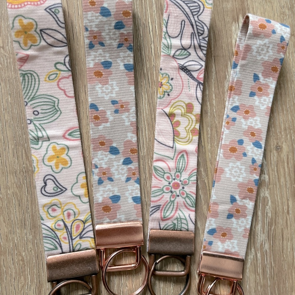 Floral key chains